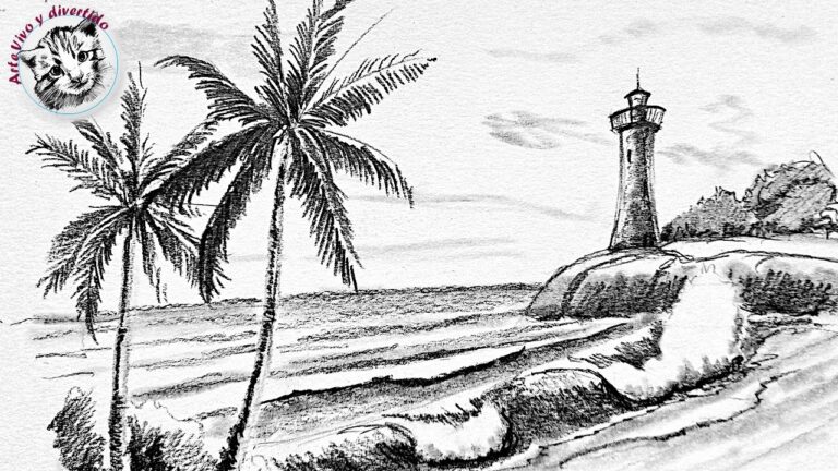 Descubre la magia de los dibujos realistas de playas: una ventana al paraíso